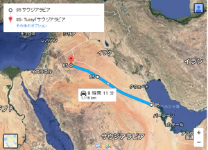 世界一長い直線道路 google