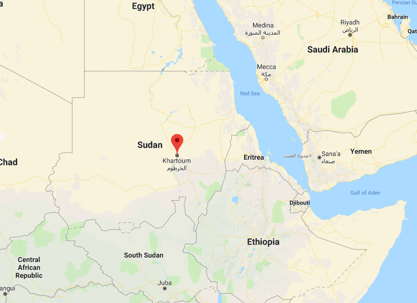 スーダン（ハルツーム）地図